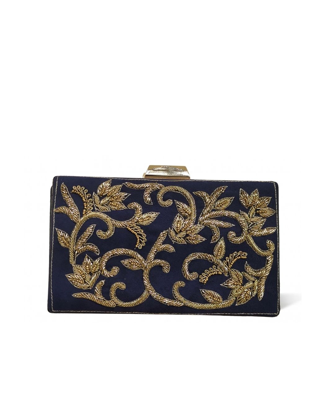 Suede box clutch collection