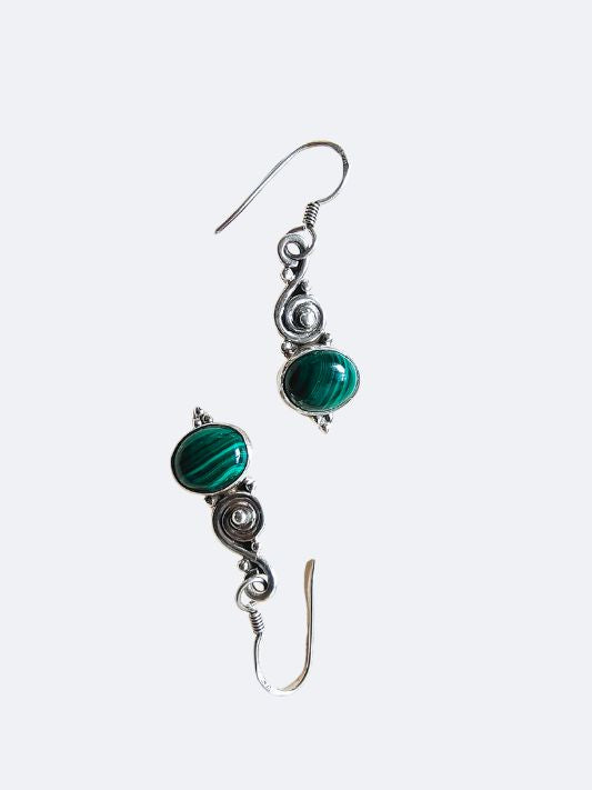 Silver Earring Gemstone