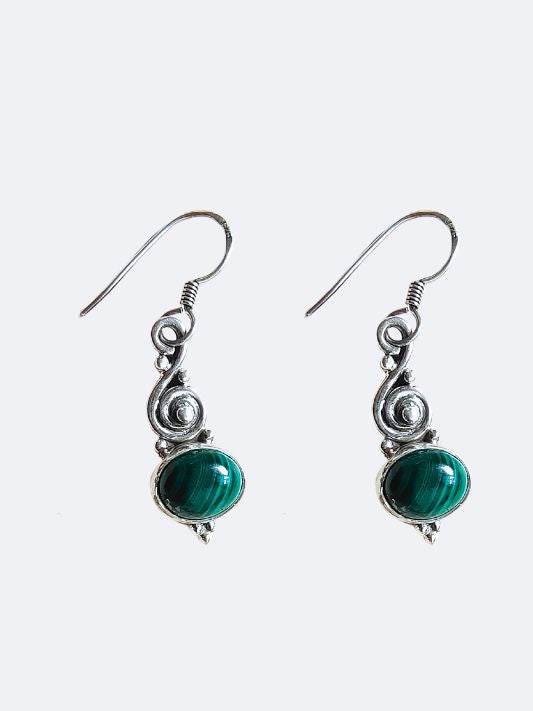 Silver Earring Gemstone