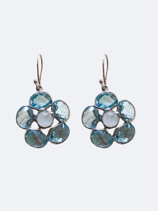Silver Earring Gemstone