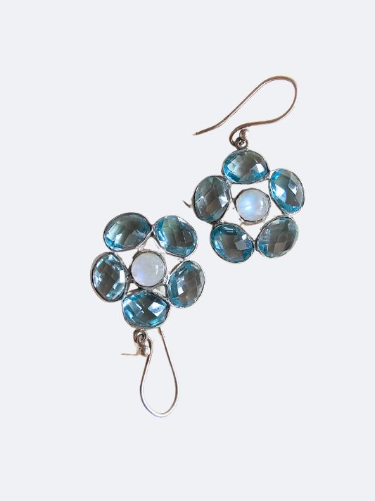 Silver Earring Gemstone