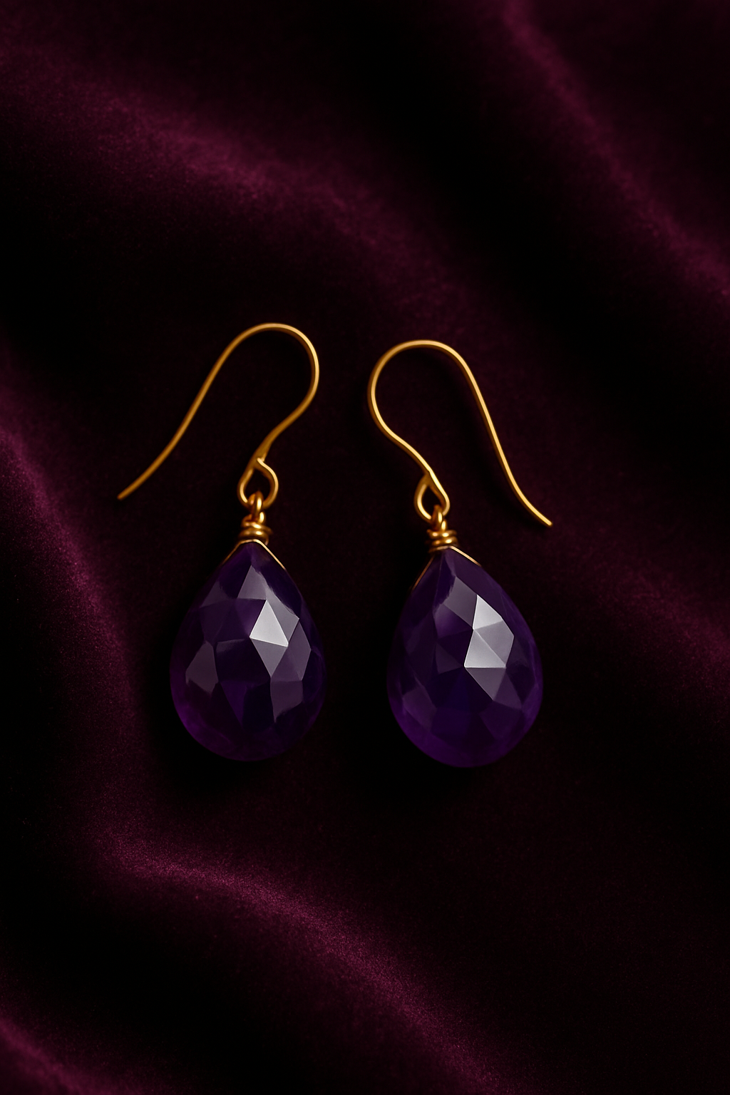 Amythest Earring