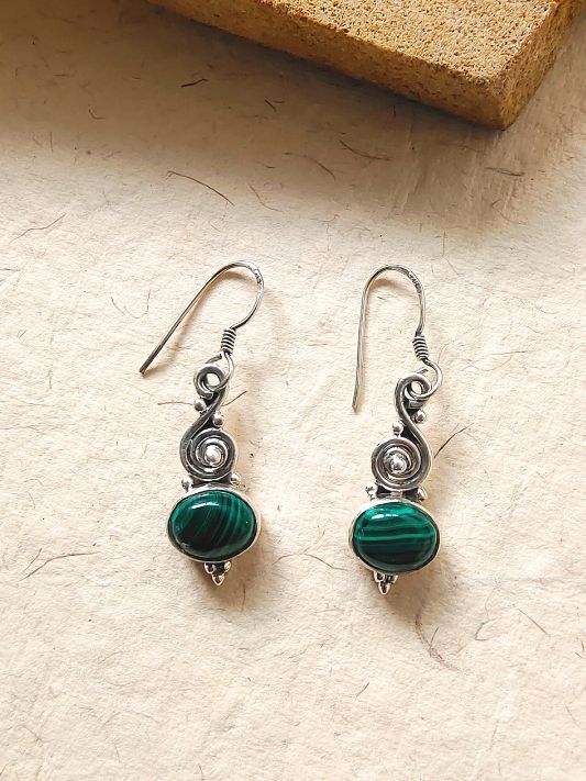 Silver Earring Gemstone