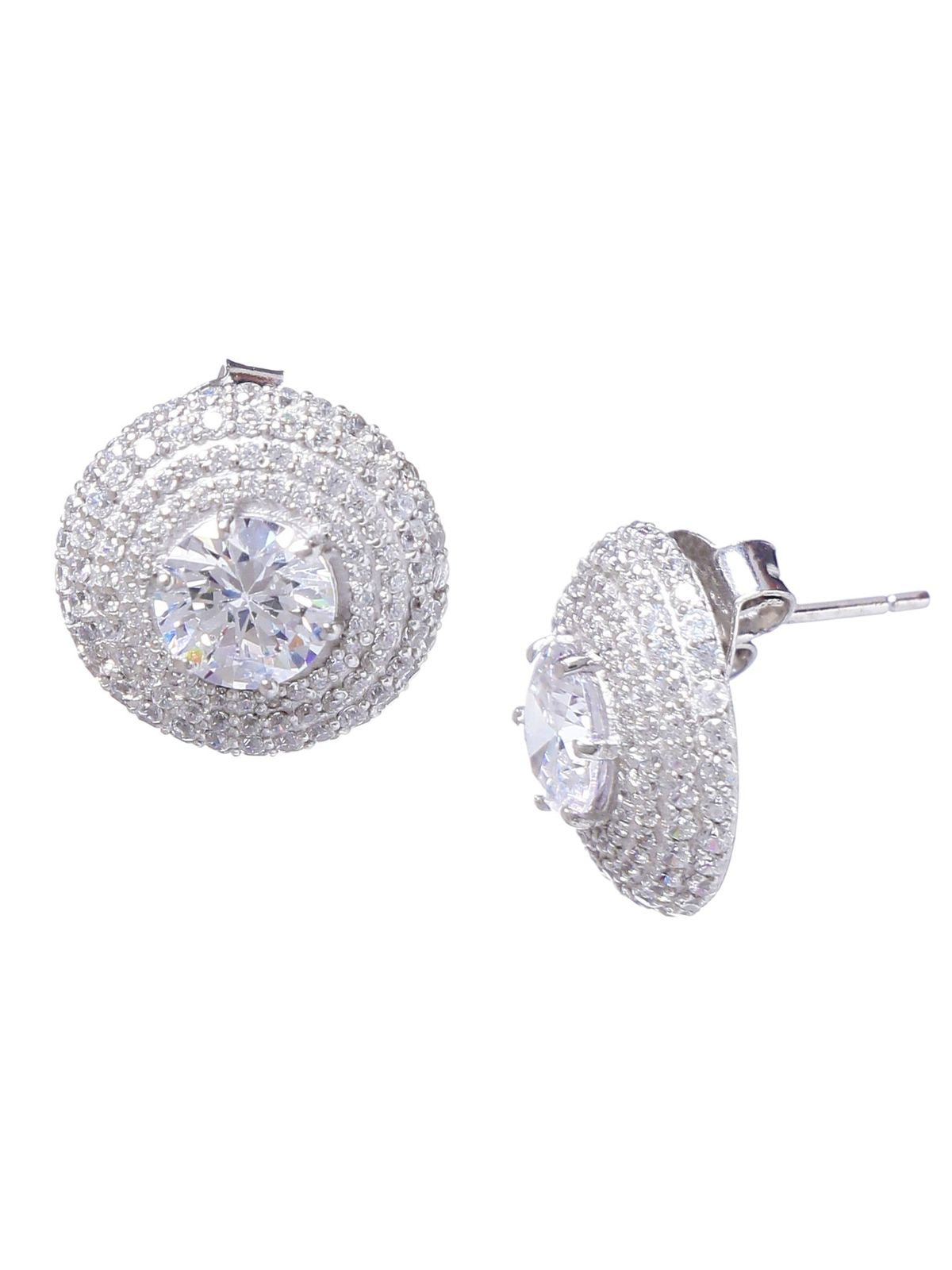 Earring Silver Cubic Zirconia