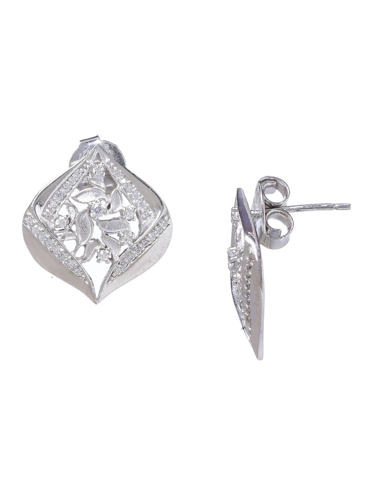 Earring Silver Cubic Zirconia