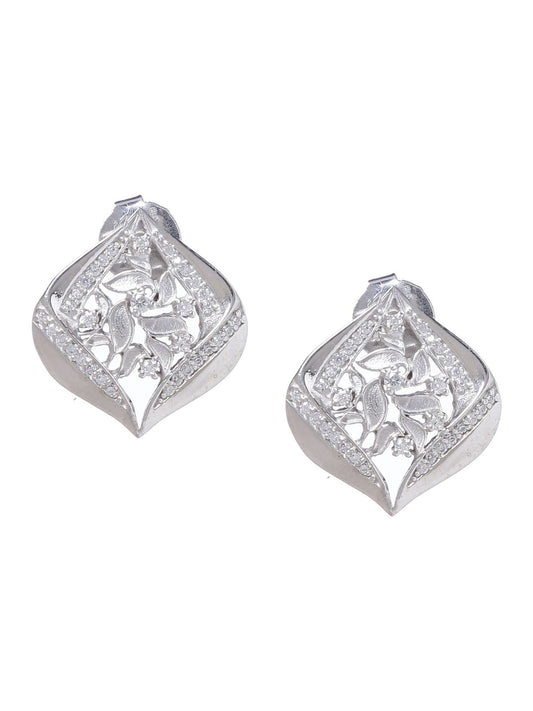 Earring Silver Cubic Zirconia