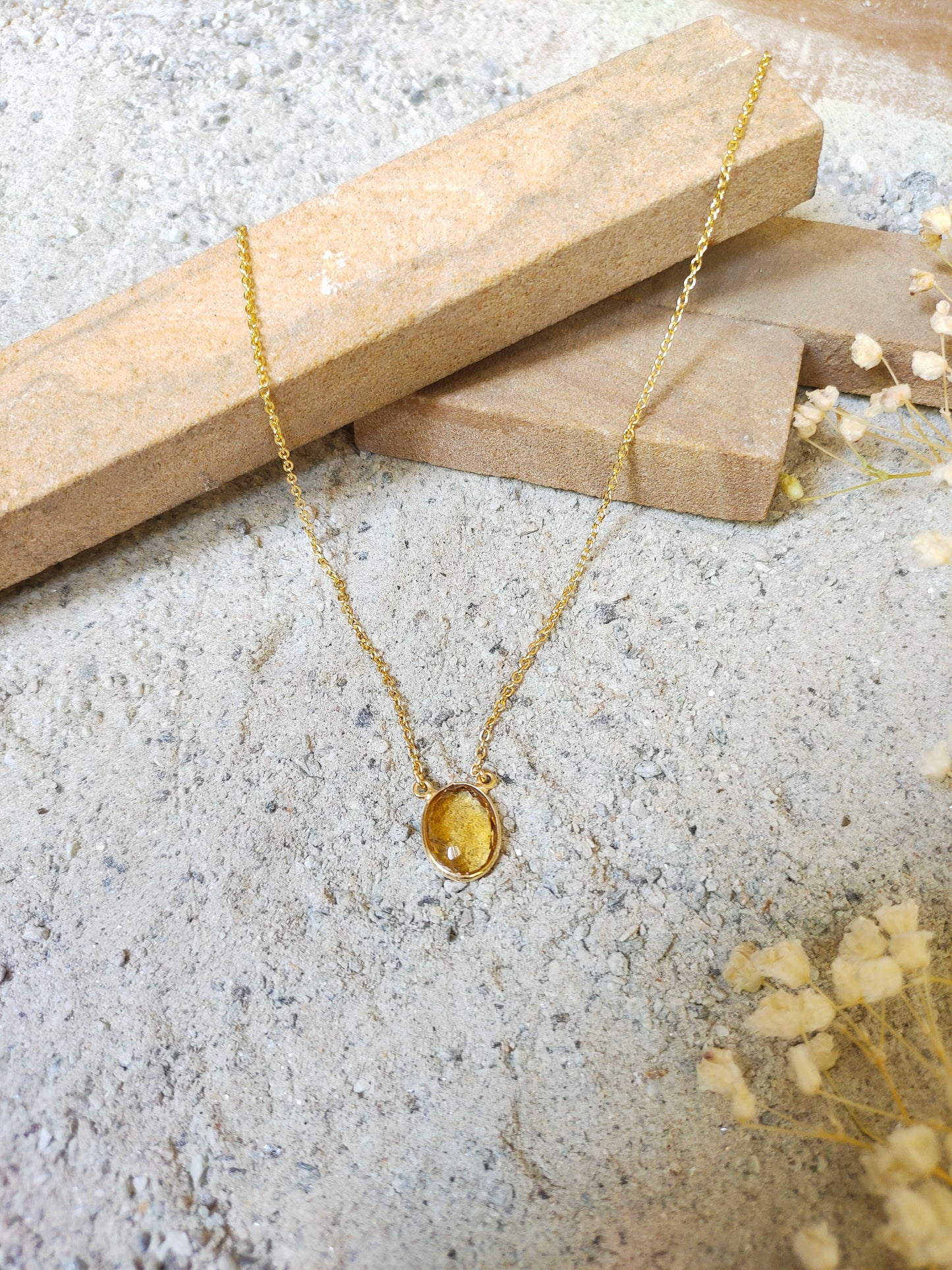 Necklace Silver Gemstone