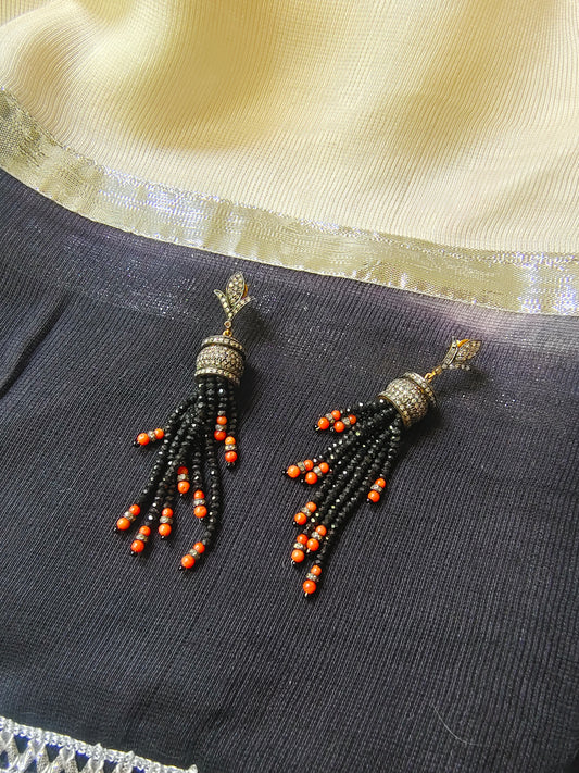 Earring Silver Semi Precious