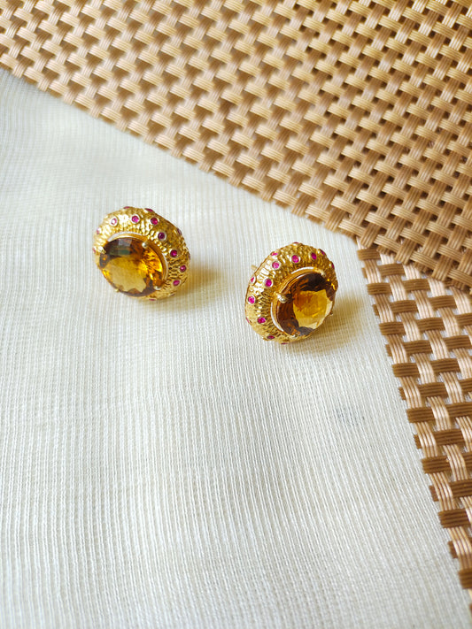 Earring Silver Semi Precious