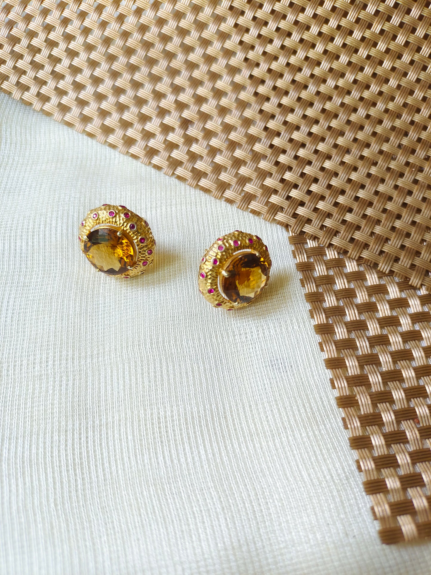 Earring Silver Semi Precious