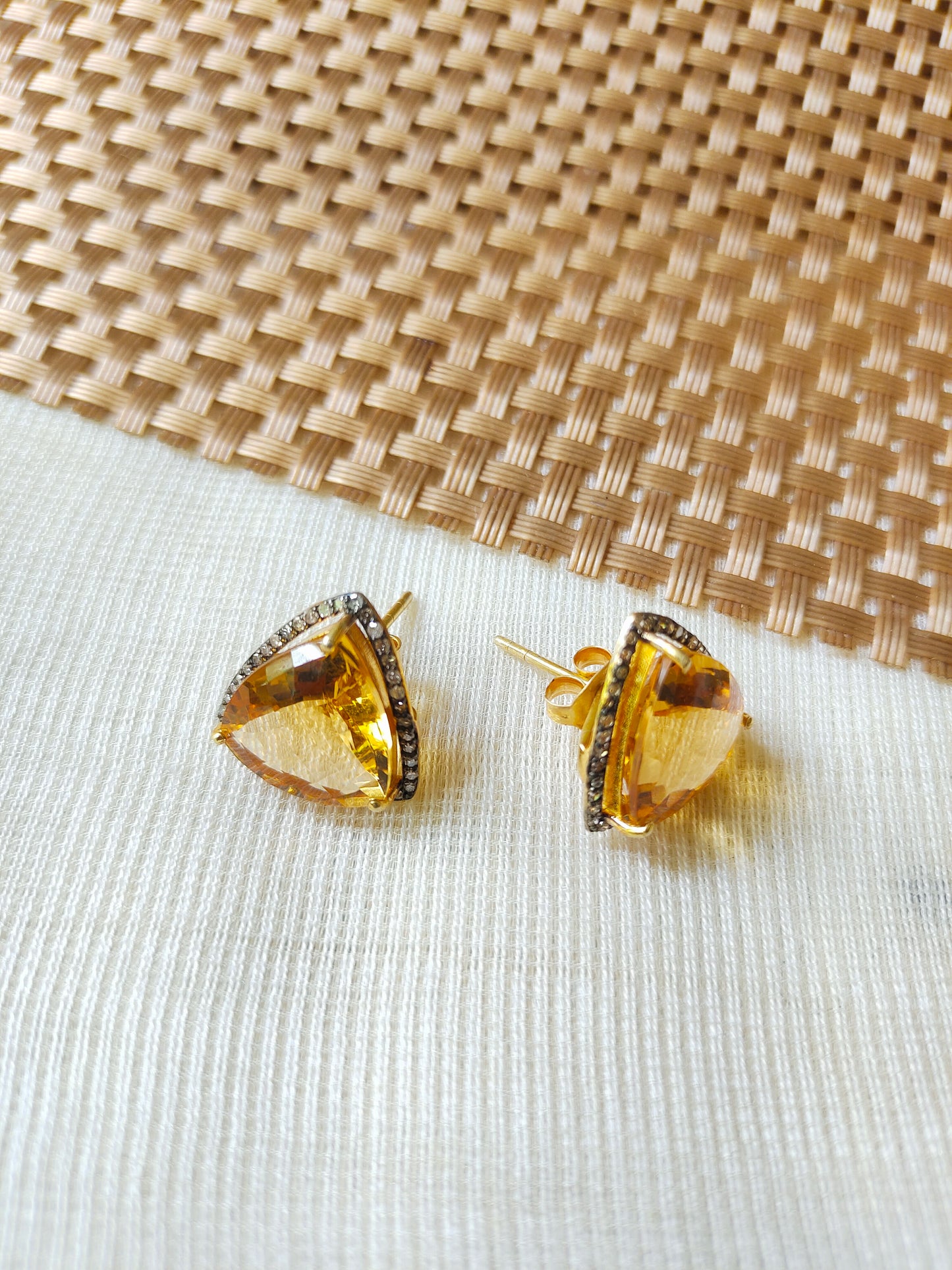 Earring Silver Semi Precious