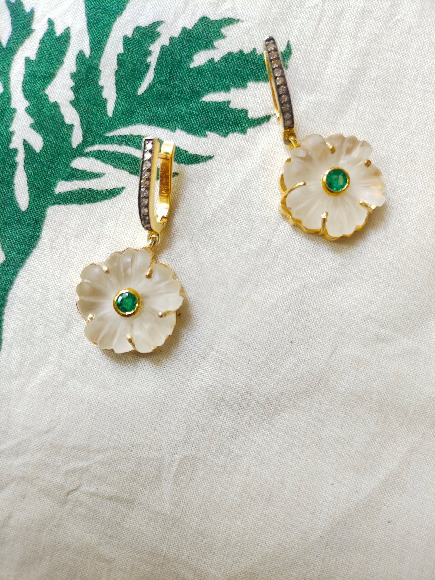 Earring Silver Semi Precious