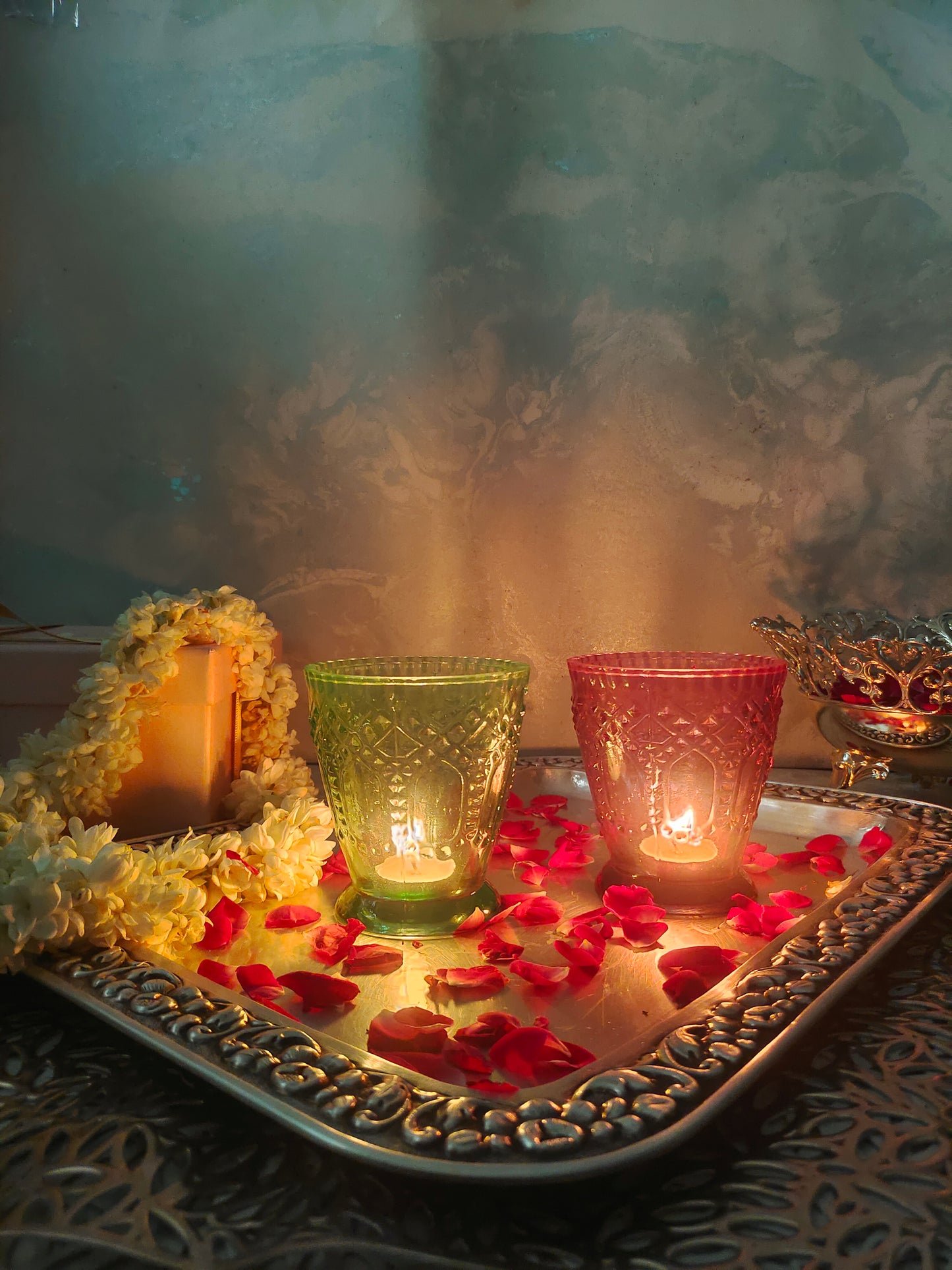 Carved Glass Votives