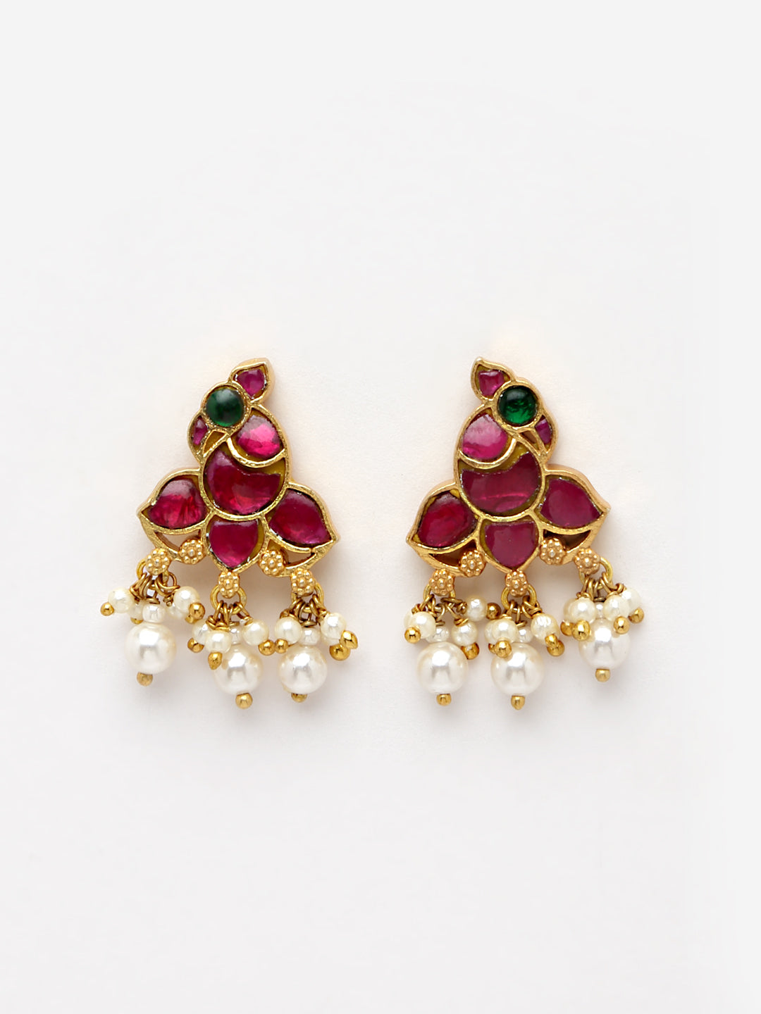 Earring Silver Kundan