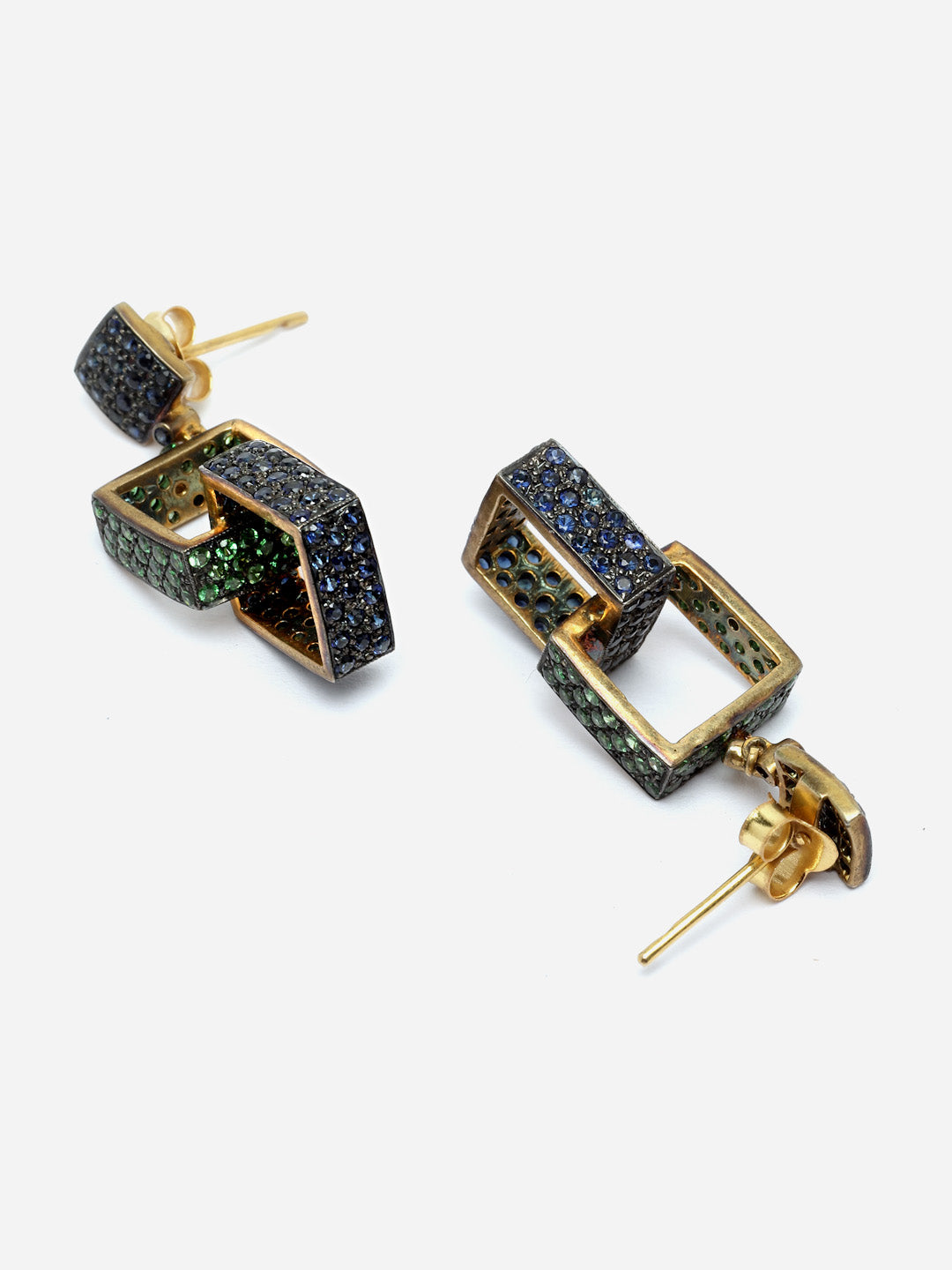 Earring Silver Semi Precious