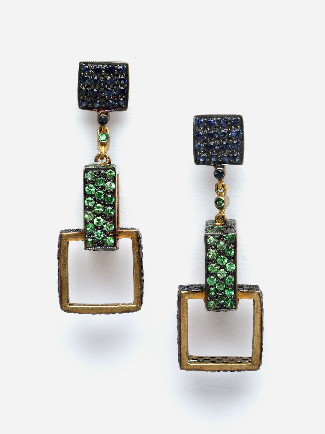 Earring Silver Semi Precious
