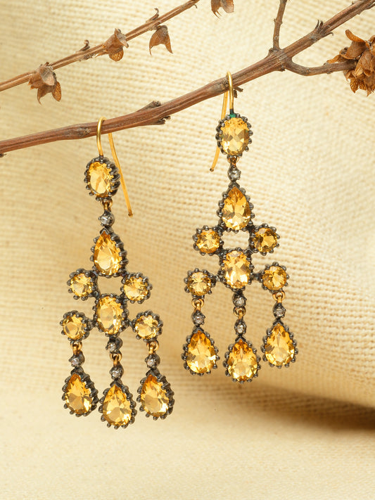 Earring Silver Semi Precious