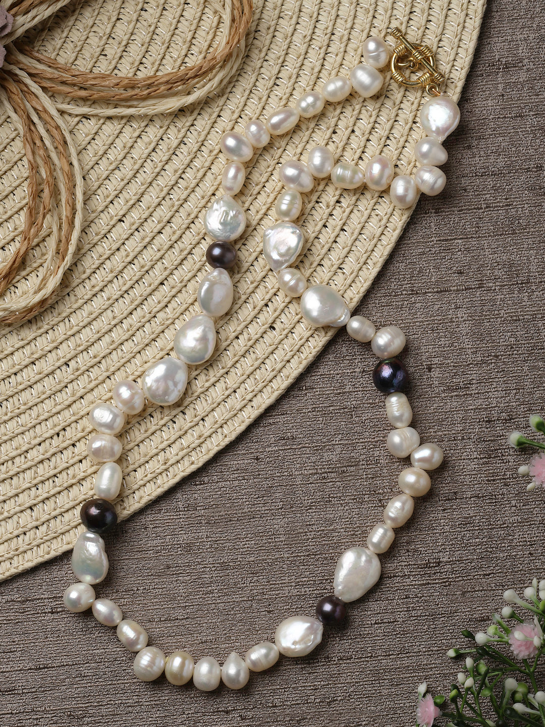 Necklace Beaded Semi Precious