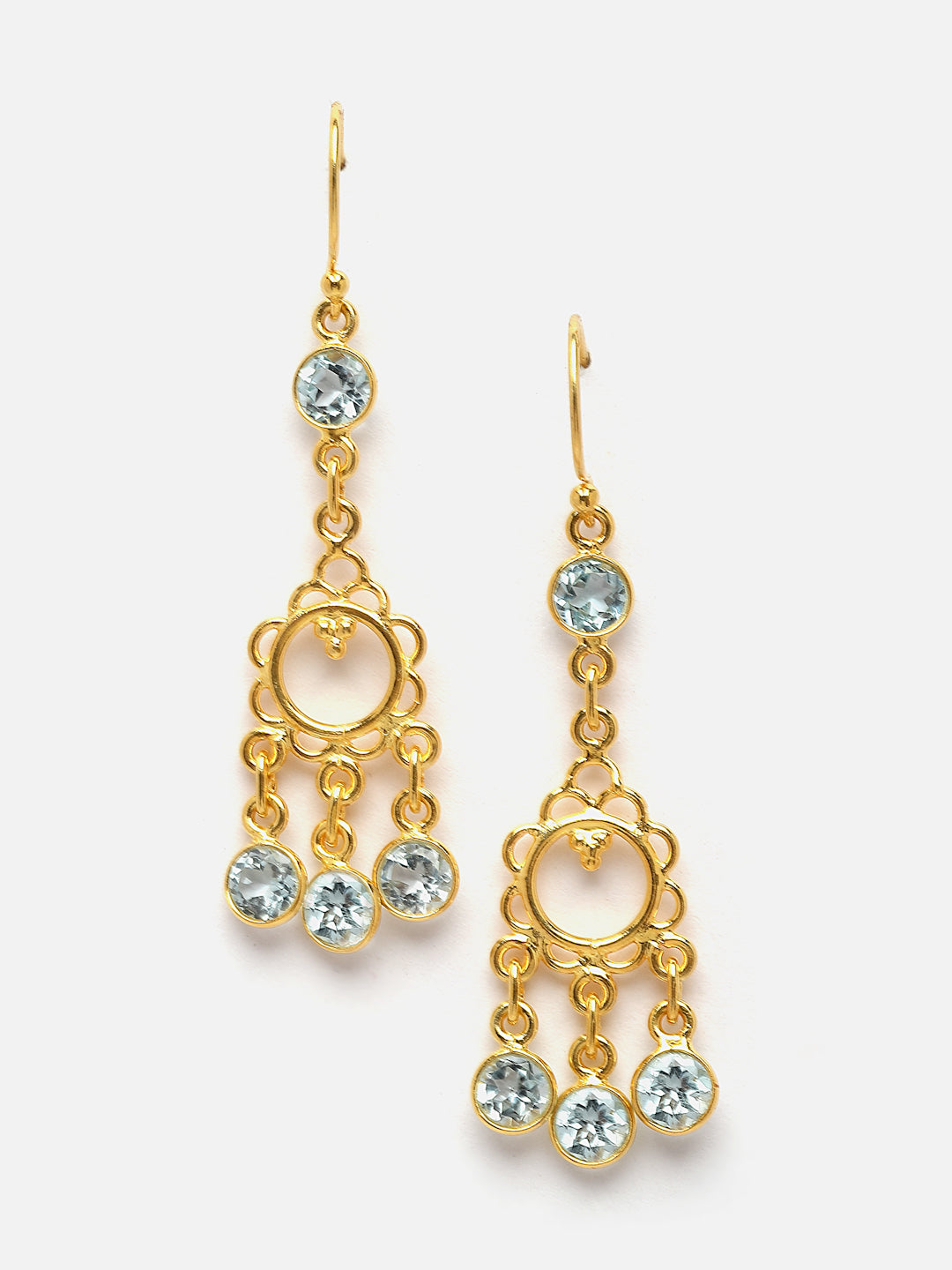 Earring Silver Semi Precious
