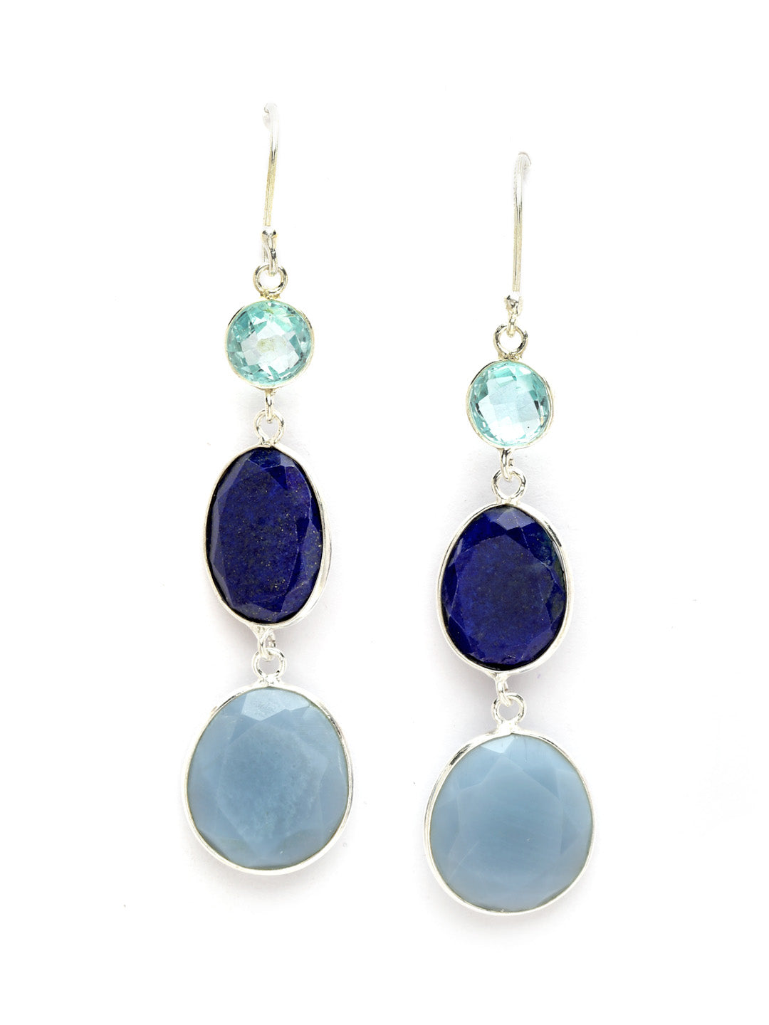 Silver Earring Gemstone