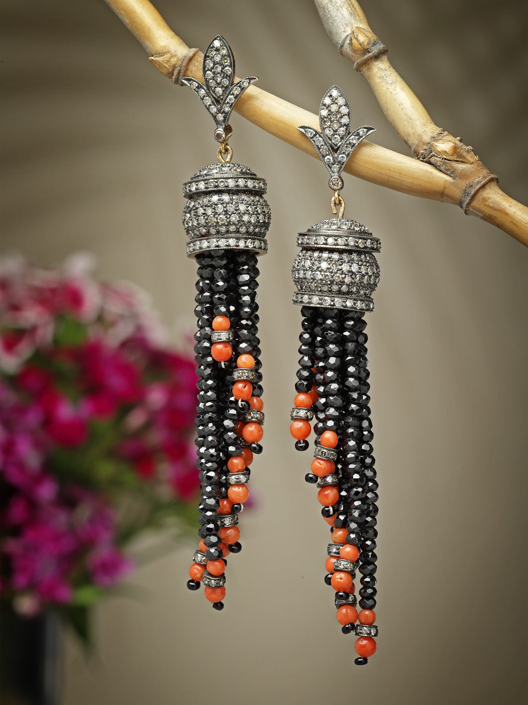 Earring Silver Semi Precious