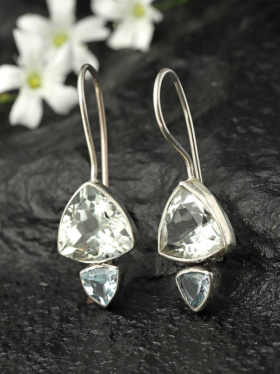 Silver Earring Gemstone