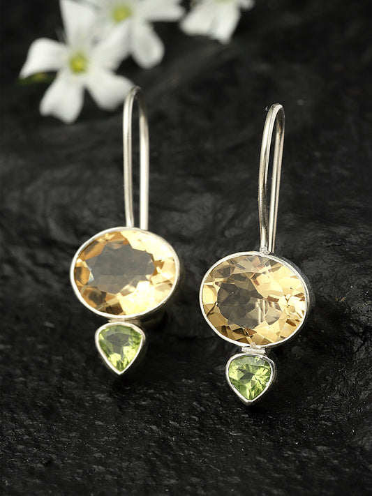 Silver Earring Gemstone