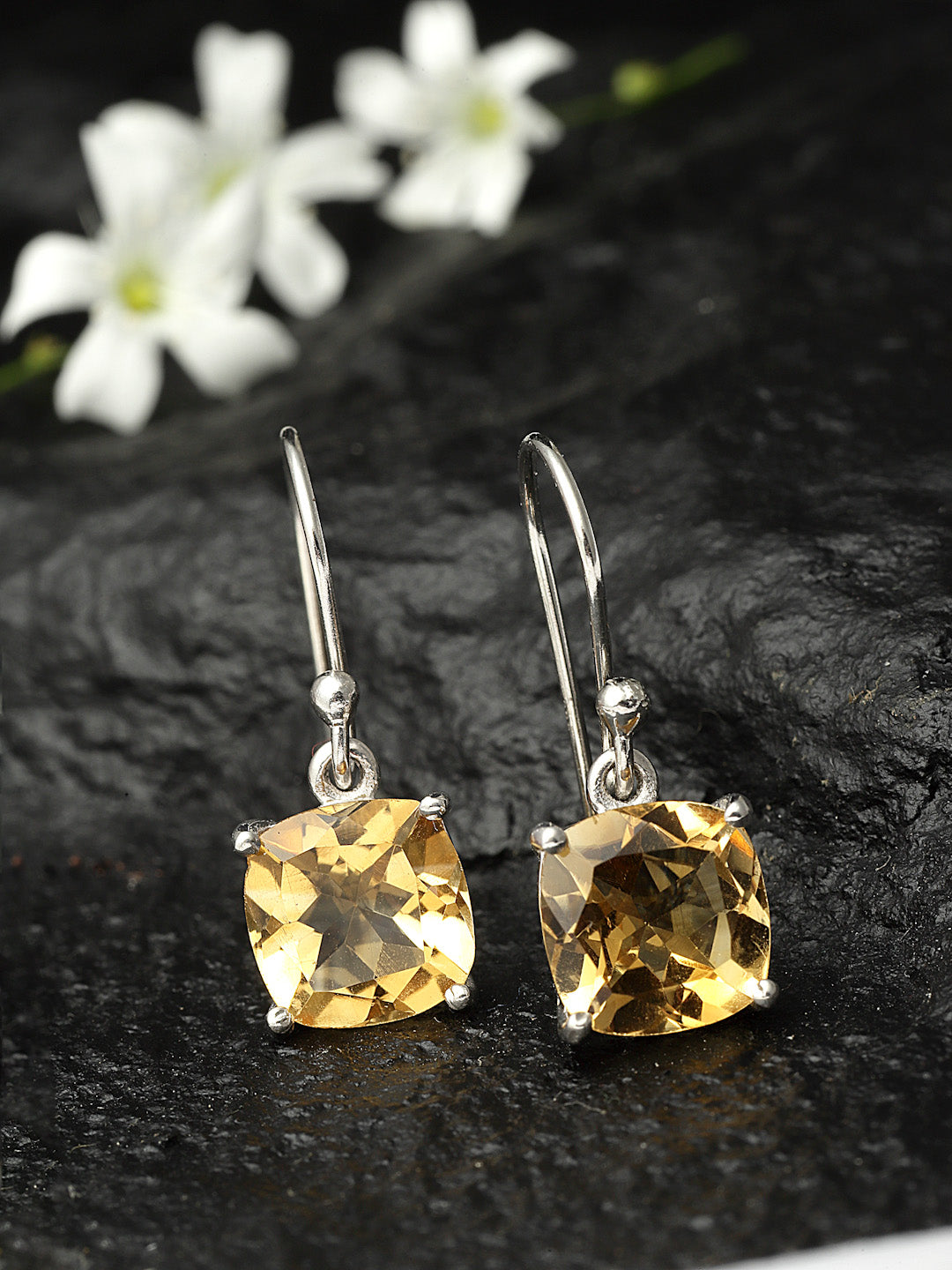 Silver Earring Gemstone