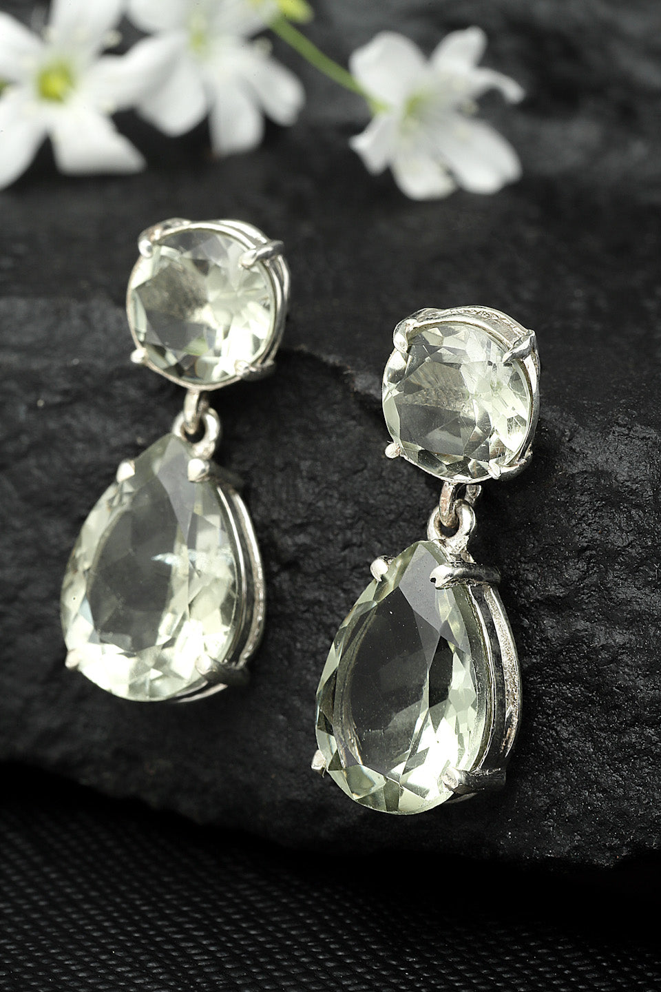 Silver Earring Gemstone