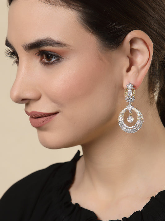 Earring Silver Cubic Zirconia