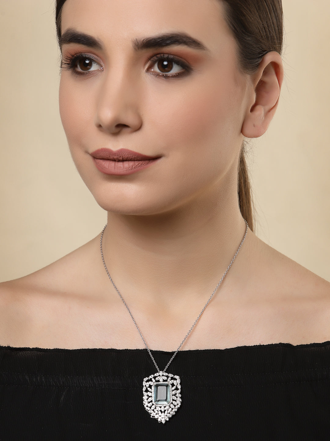 Pendant Silver Cubic Zirconia