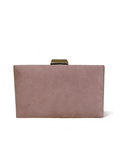 Suede box clutch collection