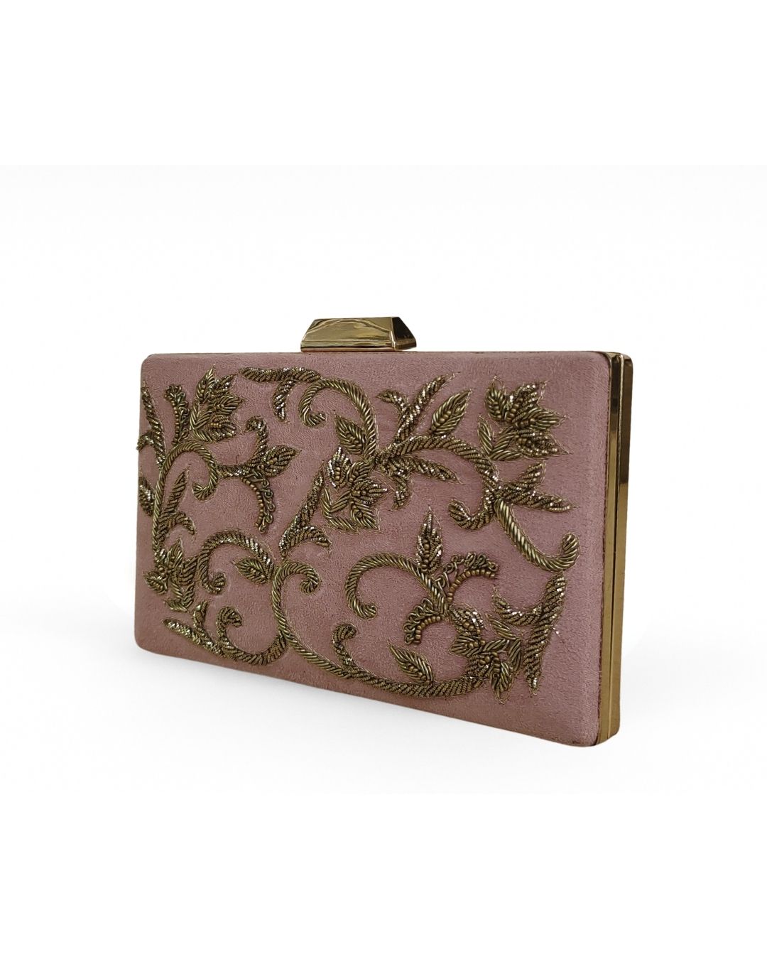 Suede box clutch collection