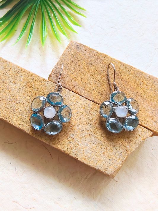 Silver Earring Gemstone