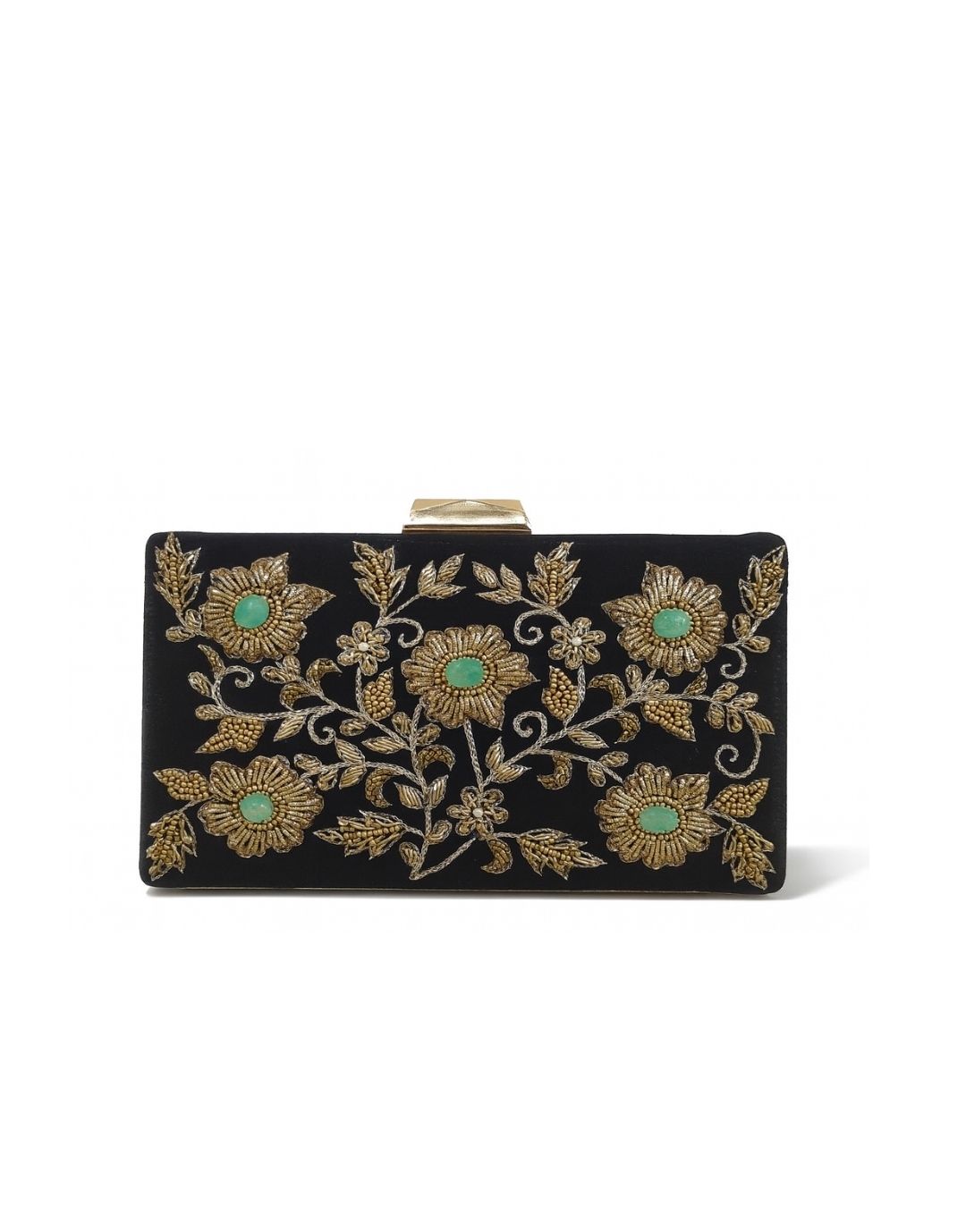 Suede box clutch collection
