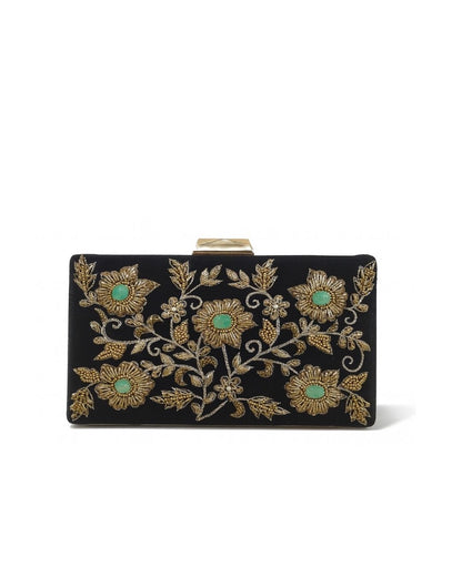 Suede box clutch collection