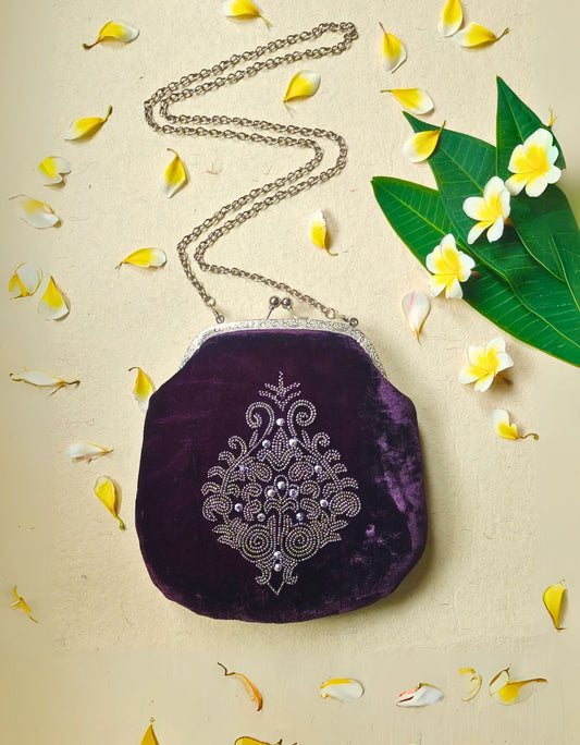 Embroidered Clutch
