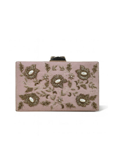 Suede box clutch collection