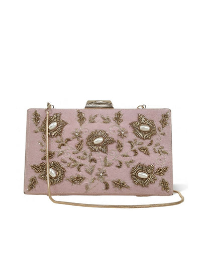 Suede box clutch collection