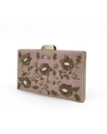 Suede box clutch collection