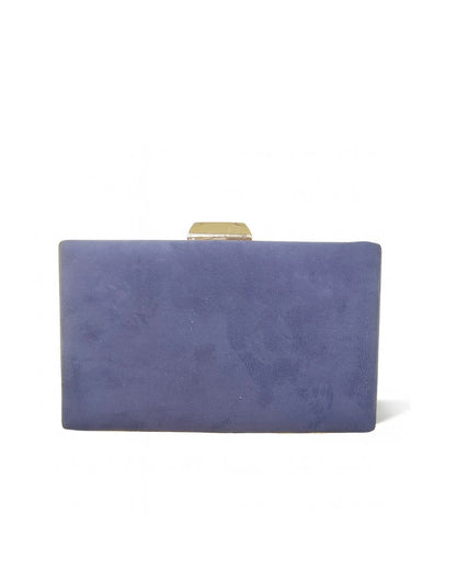 Suede box clutch collection