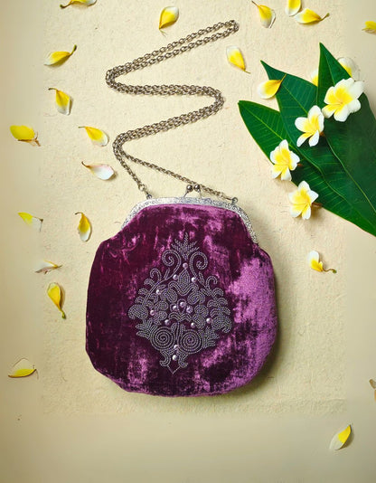 Embroidered Clutch