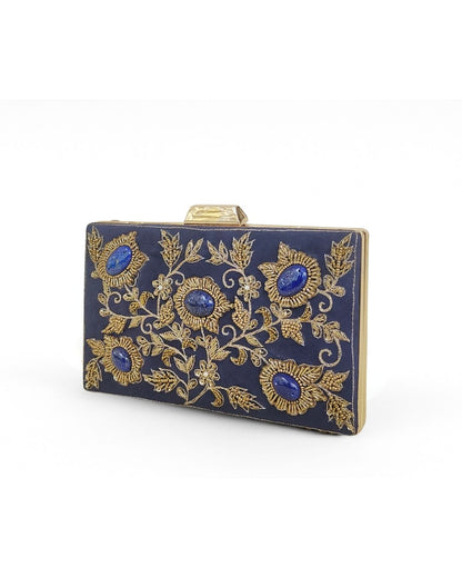 Suede box clutch collection