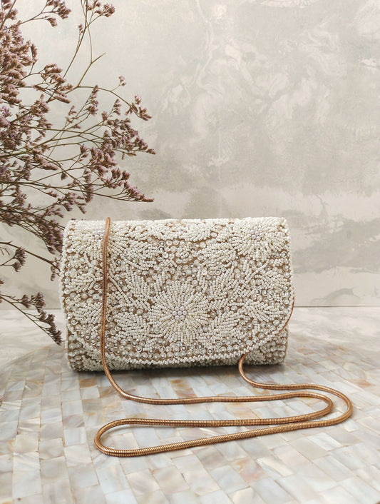 Embroidered clutch collection