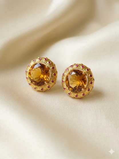 Earring Silver Semi Precious