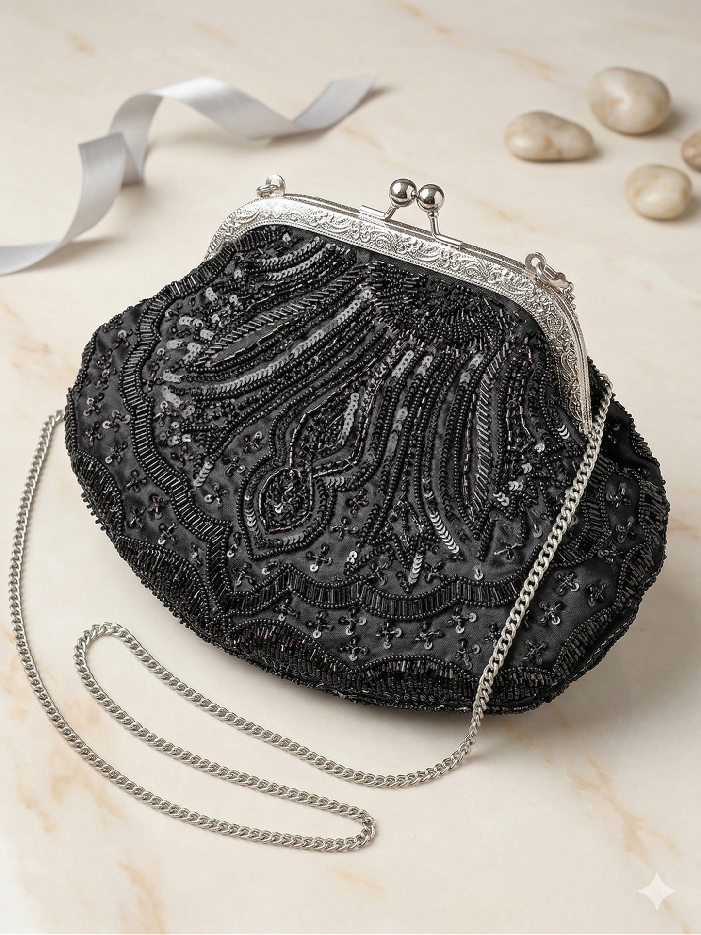 Embroidered Clutch