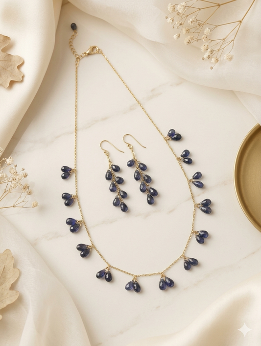 Necklace Silver Semiprecious