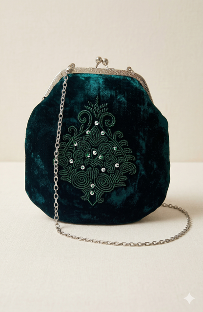 Embroidered Clutch