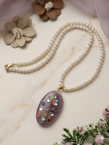 Necklace Pearl Kundan