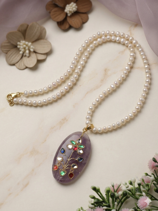 Necklace Pearl Kundan